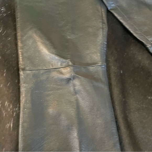 Jeanology 100% Leather Pants! Size 6 T NWOTS‎ Measures 30 X 10.5 X 33 Lined - Picture 3 of 8